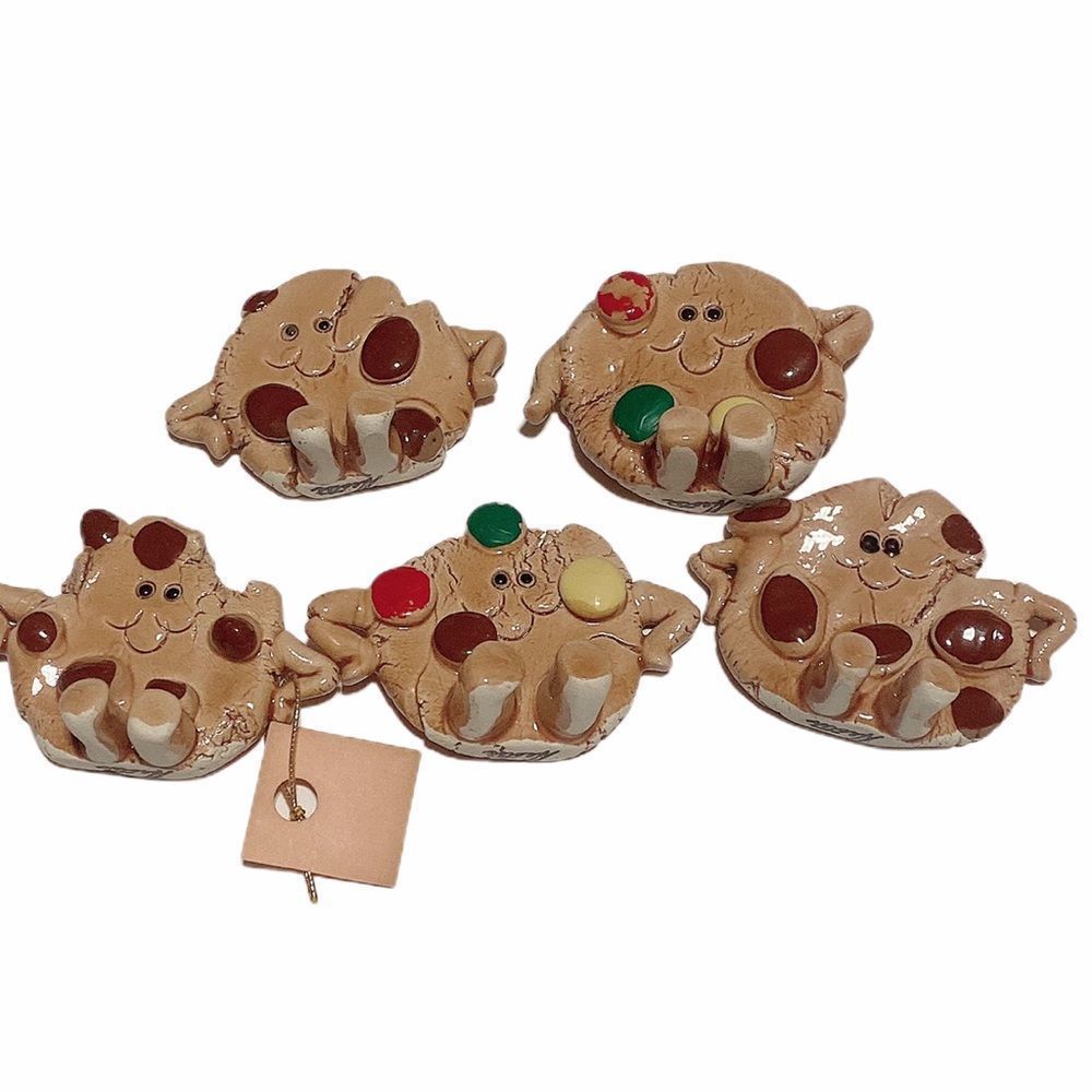 Lot‎ of 5 CHOCOLATE CHIP COOKIES Ceramic Figure